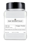 Raw Essentials White Distilled Vinegar Powder - 8 Ounce Bottle - Gluten-Free, Vegan - Tangy and Slightly Sweet - Great in Dressi