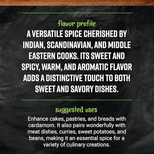 Frontier Natural Products Cardamom Seed, Og, Whole, 2.68-Ounce