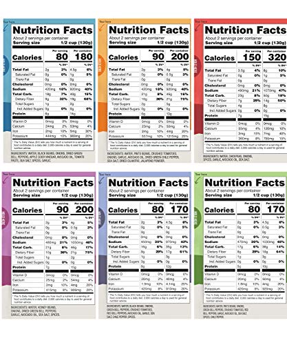 A Dozen Cousins Seasoned Microwave Beans Variety Pack - Black Beans, Garbanzo Beans, Refried Beans and More - Vegan and Vegetari