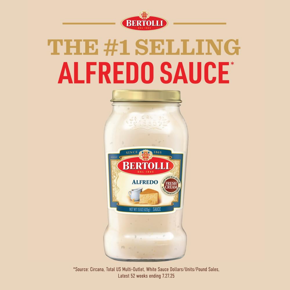 Bertolli Alfredo Sauce with Aged Parmesan Cheese, 15 oz