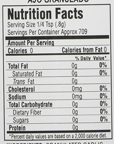 Chef'S Quality Granulated Garlic, 20 Ounce