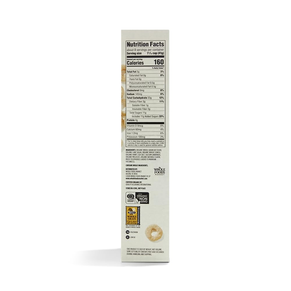 365 By Whole Foods Market, Organic Honey And Nut Morning Os Cereal, 12.2 Ounce