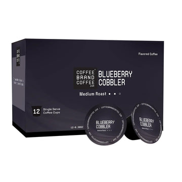 Blueberry Cobbler Flavored Coffee K Cups with Intense Flavor of Blueberries, Hints of Spices, and a Rich Aroma | Specialty Arabi