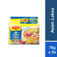 Meggi Asam Laksa Instant Noodles - Authentic Malaysian Flavor, Top Instant Noodle Choice (5 Packs X 78G)