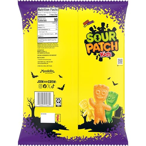 SOUR PATCH KIDS Soft & Chewy Halloween Candy  22 Trick or Treat Bags