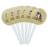 Albion College Secondary Logo Cupcake Picks Toppers Decoration Set of 6