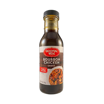 Mr. Wongs Oriental Wok Bourbon Infused Chicken Sauce, Savory & Sweet Blend, 14 oz (1 Pack)