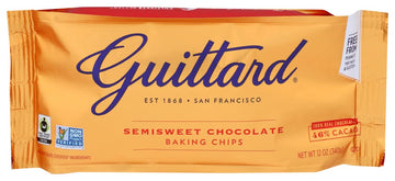 Guittard Baking Chips, Semi Sweet Chocolate, 12 Oz