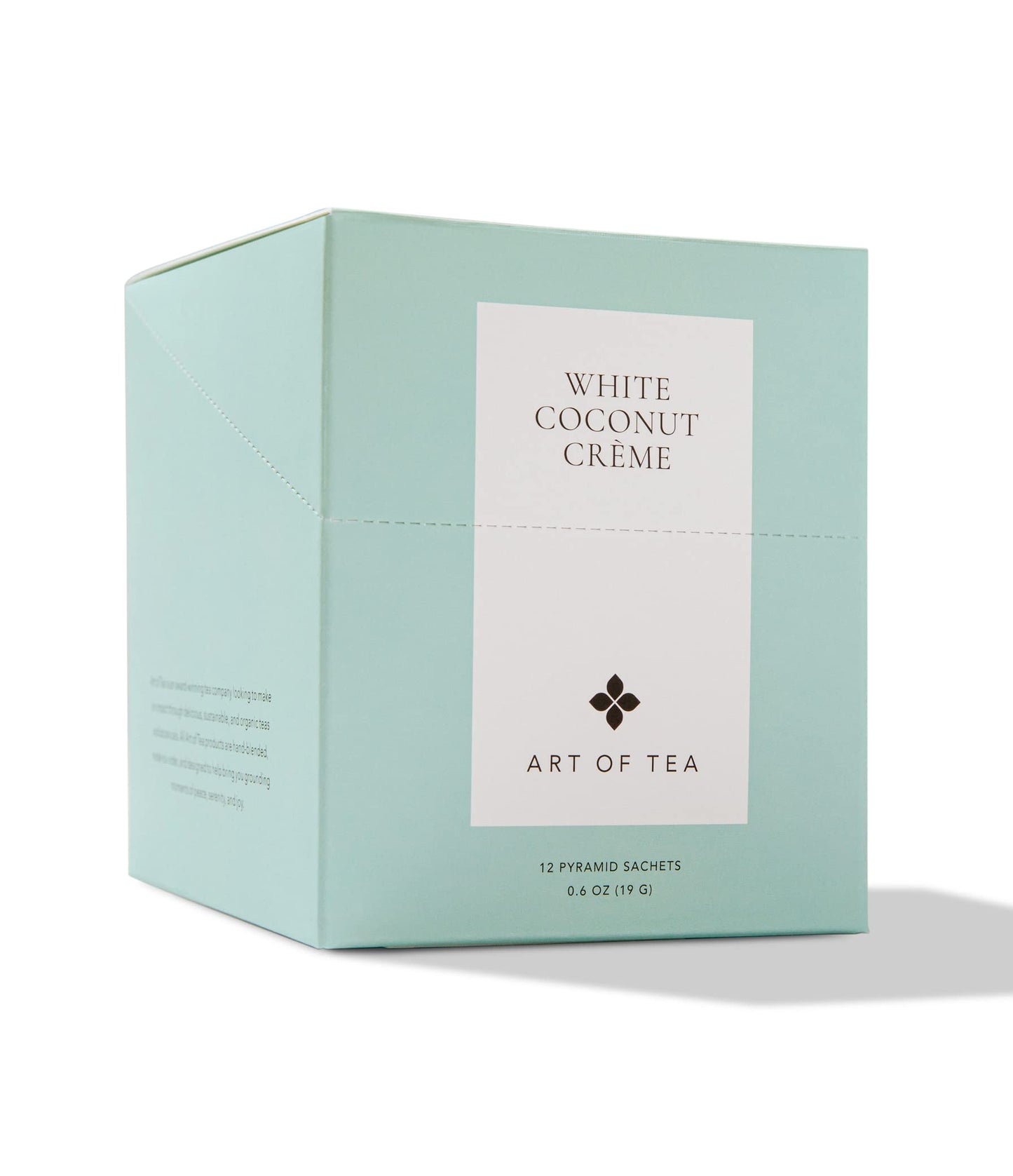 Art Of Tea | Organic White Coconut Crme | 12 Count Eco Friendly Sampler Box Assortment | Premium Caffeinated Organic White Tea V