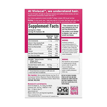 Viviscal Hair Growth Supplements For Women For Thicker, Fuller Hair 180 Tablets