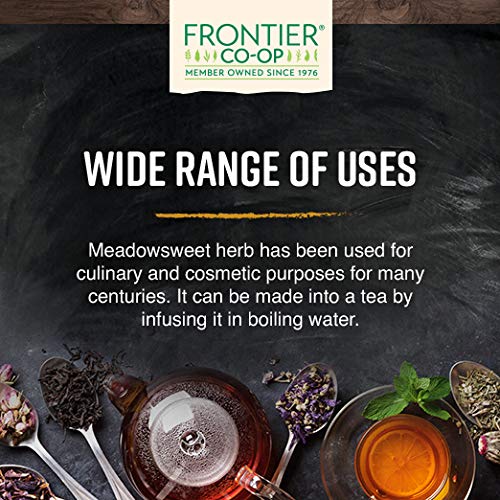 Frontier Co-Op Meadowsweet Herb, Cut & Sifted, 1Lb Bulk Bag - 100% Natural Dried Herb - Ideal For Meadowsweet Tea & Herbal Uses,