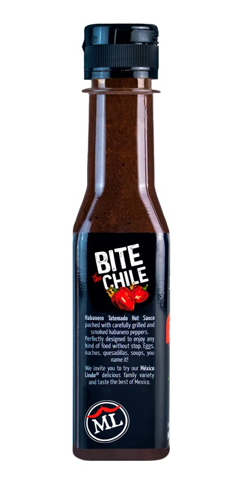 Mexico Lindo Habanero Hot Sauce Xxxtra Hot | 83,200 Scoville Level | Mix of Habanero, Tatemados & Spices | Perfect for Quesadill