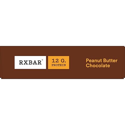 RXBAR Protein Bars, Protein Snack, Snack Bars, Peanut Butter Chocolate, 9.1oz Box (5 Bars)