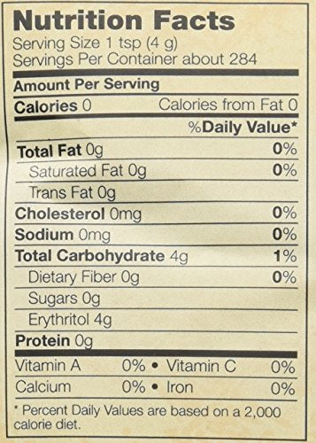 Now Foods Erythritol Natural Sweetener, 40 Ounce (Pack Of 2)
