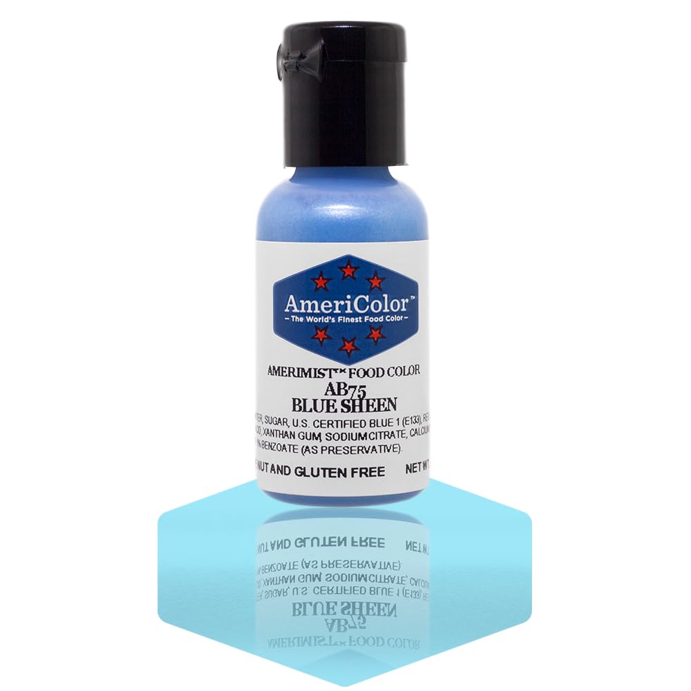 AmeriColor Amerimist Airbrush Color .65 Ounce, Blue Pearl Sheen