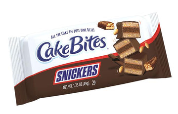 The Original Cakebites by Cookies United, Grab-and-Go Bite-Sized Licensed Snacks (12 CT, Snickers)