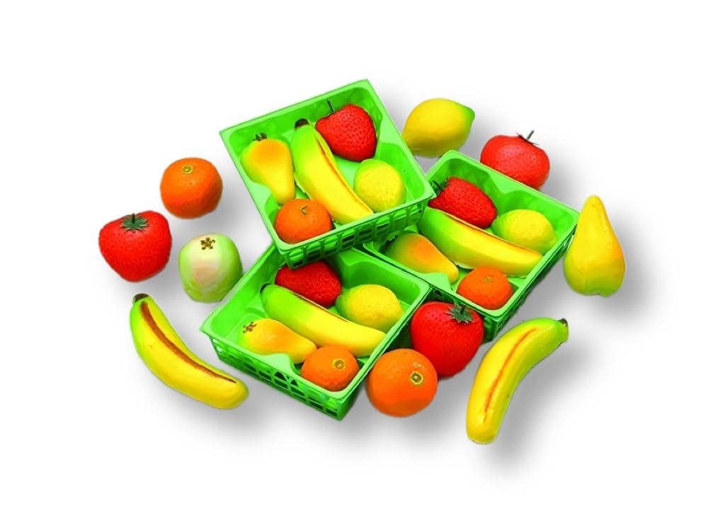 Bergen - Marzipan Fruit, (2)- 5 piece, 4 oz. Baskets