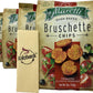 All Natural Bruschette Bruschetta Vegan Cracker Bruschettini Chips 4 PACK (5oz, Tomato Olive And Oregano)