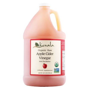 Kevala Organic Raw Apple Cider Vinegar, Unfiltered & Unpasteurized, 128 Fl Oz