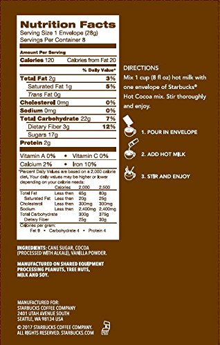 Starbucks Hot Cocoa Mix, Classic, 8 Count (Pack Of 6)