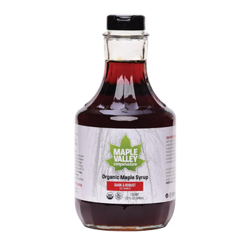 Maple Valley 32 Oz. Organic Maple Syrup - Grade A Dark & Robust In Glass Decanter