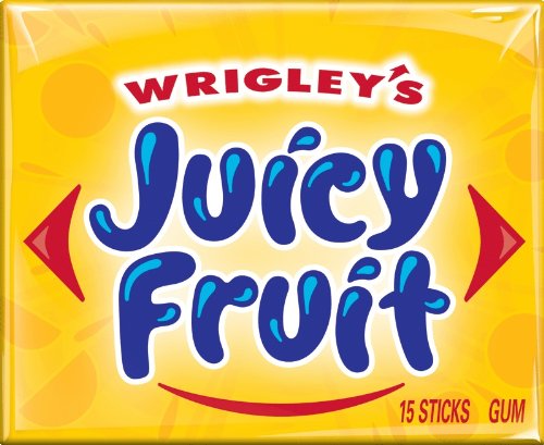 Juicy Fruit Original Chewing Gum, 15 Piece Pack (20 Packs)