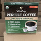 VitaCup Organic Perfect Dark Roast Decaf Coffee Pod for Pure & Clean Energy  Antioxidants  Low Acid  Guatemala Single Origin in Recyclable Single Serve Pod compatible w/Keurig K-Cup malt-inspired 16CT