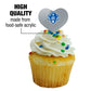 GRAPHICS & MORE Cupcake Picks Set of 6, Acrylic, University of New Orleans Design, Model CUPT.HRT.ACR.6PK.CLCUNO500B