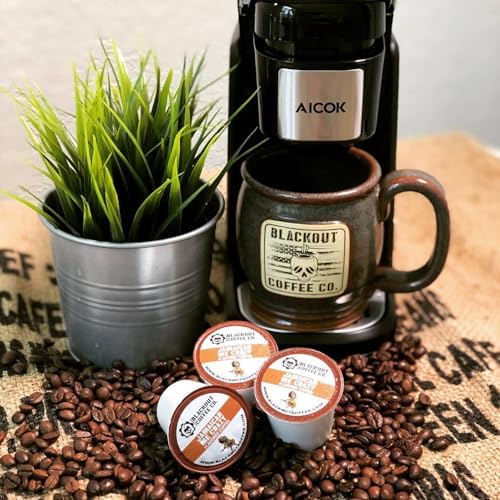 Blackout Coffee Jamaican Me Crazy Flavored Pods, Fresh Roasted In The Usa, K Cup Compatible, 18 Count Single-Serve Coffee Pods