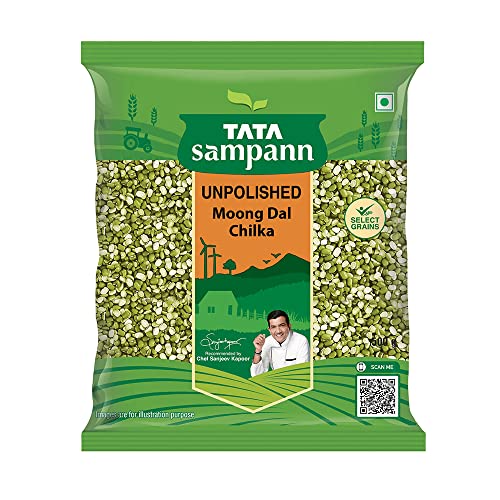 Tata Sampann Unpolished Moong Dal (Chilka)  500G