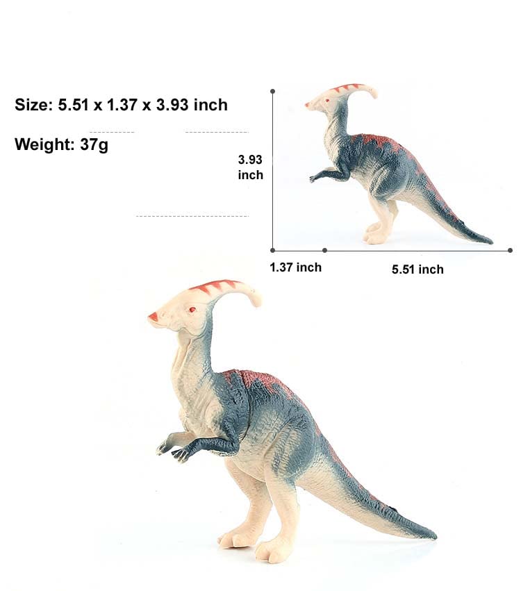 Parasaurolophus Dinosaur Cake Toppers, Parasaurolophus Dinosaur Cake Topper With Birthday Party Hat For Boys Girls Wild One Birt