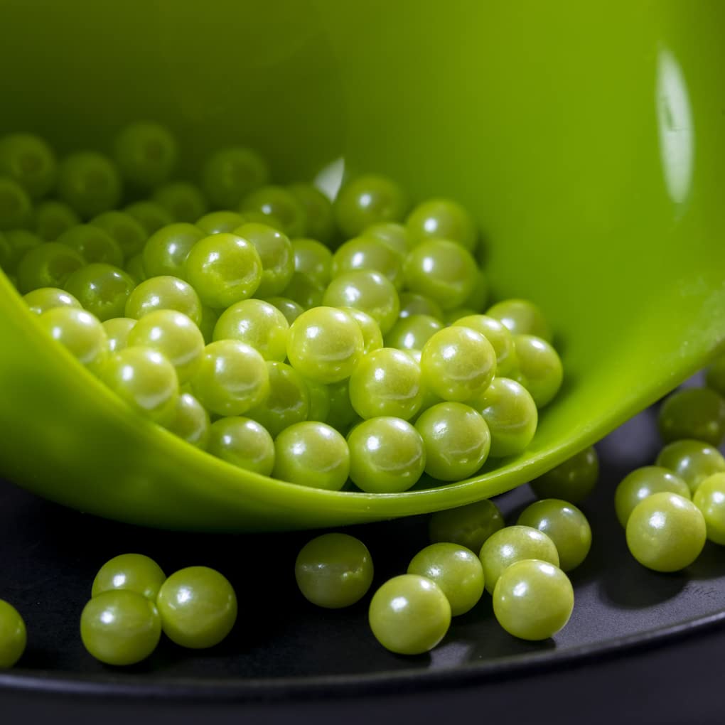 Light Green Sprinkles Edible Pearls,Cake Sprinkles 130G 4.6Oz,Cookie Sprinkles,Sugar Pearl, Edible Candy Pearls For Cake Cupcake Decorationg (7Mm-Lightgreen)