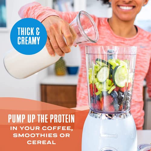 Good Karma Unsweetened Vanilla Flaxmilk +Protein, 64 Ounce, 5g Plant Protein + 1200mg Omega-3 Per Serving, Plant-Based Non-Dairy