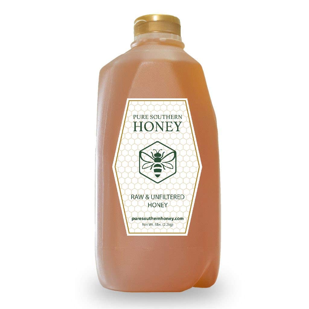 5 Lbs. 100% Raw& Unfiltered Gallberry Honey - American Made By Pure Southern Honey