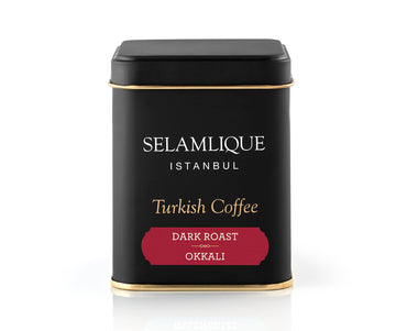 Selamlique Turkish Coffee Dark Roast Ultra Fine Ground Coffee 4.40Oz