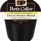 Peets Coffee Dark Roast Decaffeinated K-Cup Pods, 96 Count (4 Boxes of 24), Decaf House Blend, Model 515045