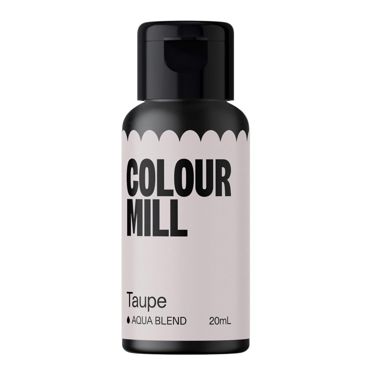 Colour Mill Aqua Blend Water-Based Food Coloring, 20ml, Taupe, Model CMA20TPE