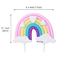 Rainbow Cake Topper, Rainbow Heart Cake Topper, Soft Pottery Cake Cupcake Topper Birthday Cake Decorations