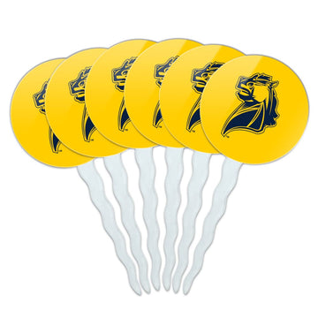 Central Oklahoma Secondary Logo Cupcake Picks Toppers Decoration Set of 6