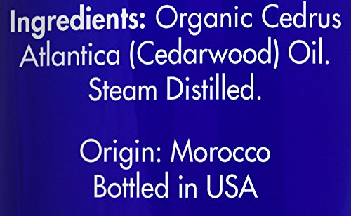Zongle Usda Certified Organic Cedarwood Essential Oil, 1 Oz - For Hair Growth, Dogs, Skin, Closet, Cats, Wood, Scalp, Diffuser,