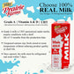Prairie Farms Whole Milk, Shelf Stable, Boxed & Ultra Pasteurized (Uht), Vitamin D White Milk - Preservative And   Free, Gluten Free, Kosher, Made In Usa - 1 Quart (4 Pack)