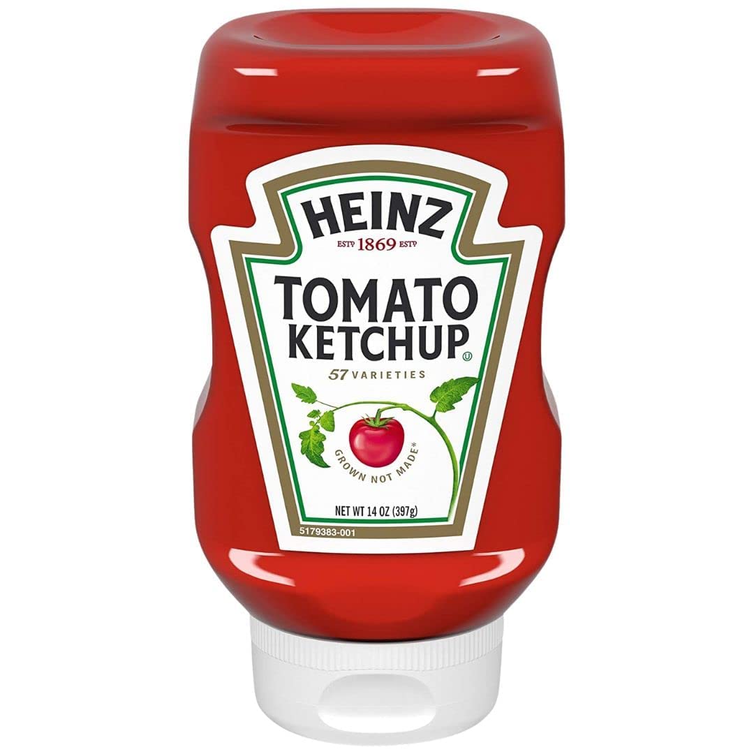 Heinz, Tomato Ketchup, 14oz Squeeze Bottle (Pack of 2)