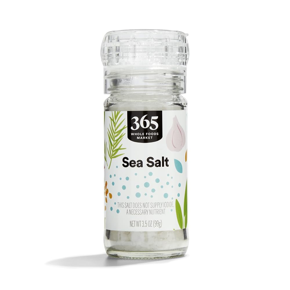 365 by Whole Foods Market  Sea Salt with Built-in Grinder  3.5 Ounce