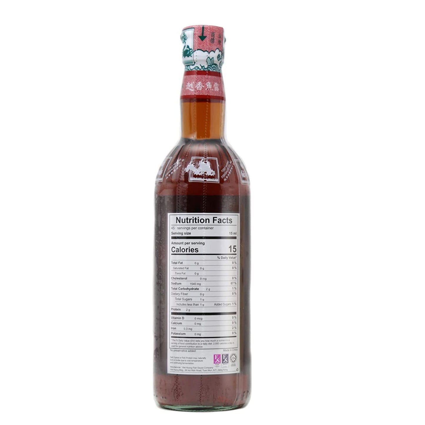 Three Crabs Viet Huong Fish Sauce 24 Fl Oz With Ninechef Long Handel Coffee Spoon (1 Bottle) 3 Crabs Fish Sauce Viet Huong Fish
