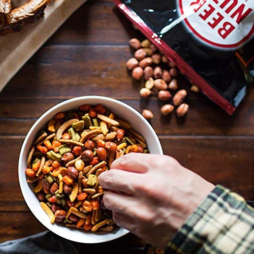 malt-inspired NUTS Cantina Mix - Seasoned Peanuts & Grain Sticks - 32oz Resealable Bag - Pack of 2