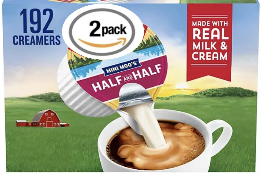 Coffee Creamer Singles Half & Half Creamer Singles, 192 Count (2 Pack)