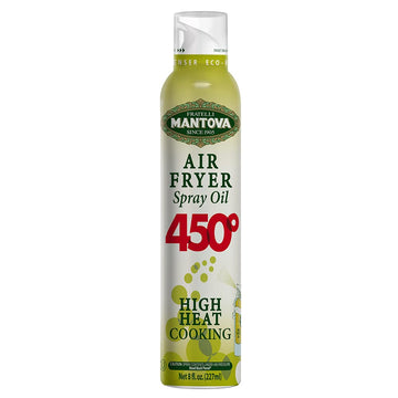 Mantova Air Fryer Spray 450F Smoke Point - All-Natural High-Heat Cooking Oil - Perfect For Air Fryers, Roasting, Grilling, Baking, And Sautéing-High Smoke Point, Non-Aerosol Spray, Easy To Use And Mess-Free - Made In Italy - (Pack Of 1)