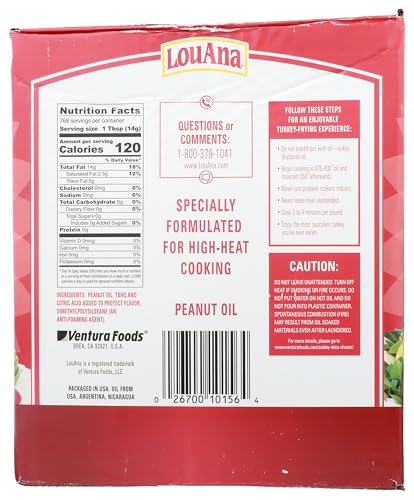 LouAna Peanut Frying Oil 3 gal. Boxed