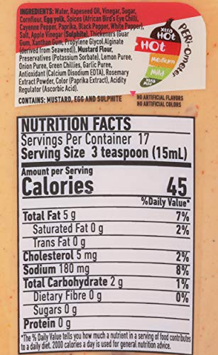 Nando'S Perinaise, Tangy And Fiery Mayo, Hot, Squeeze Bottle, 8.6 Oz