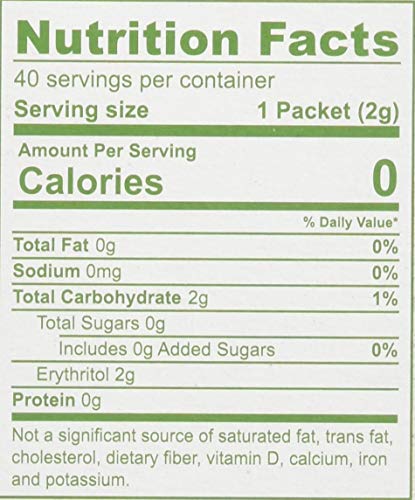 Splenda No Calorie Sweetener Naturals Packets, Made With Stevia Extract 2.8Oz (Pack Of 6)